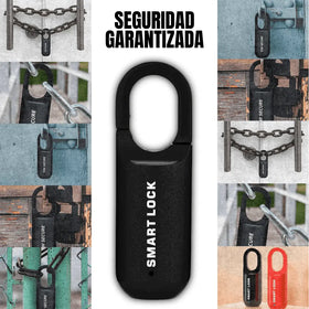 Candado con Huella Digital Antirrobo sin Llave – Recargable por USB, Portátil para Maletas, Mochilas y Bicicletas